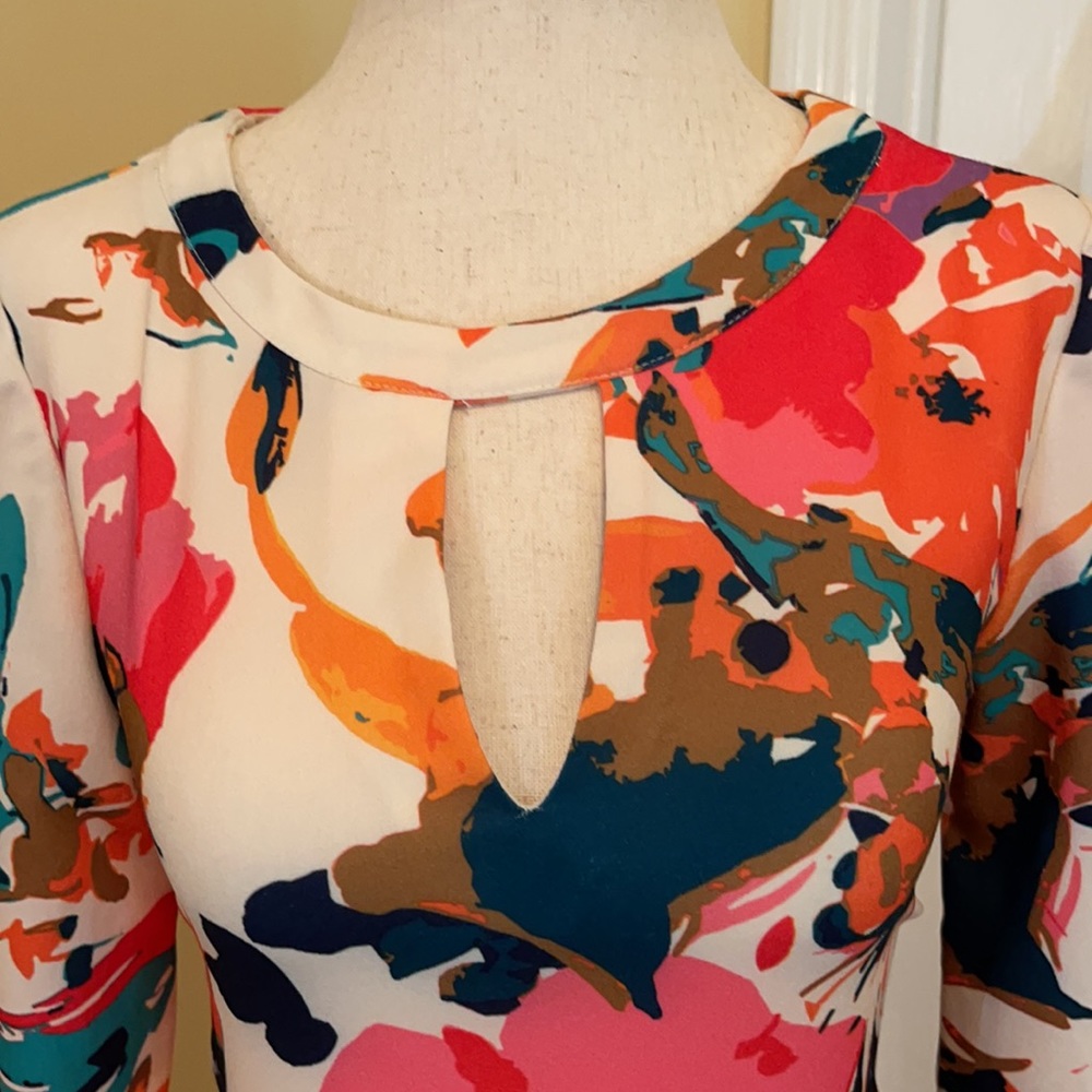 Colourful Abstract Dress View 3